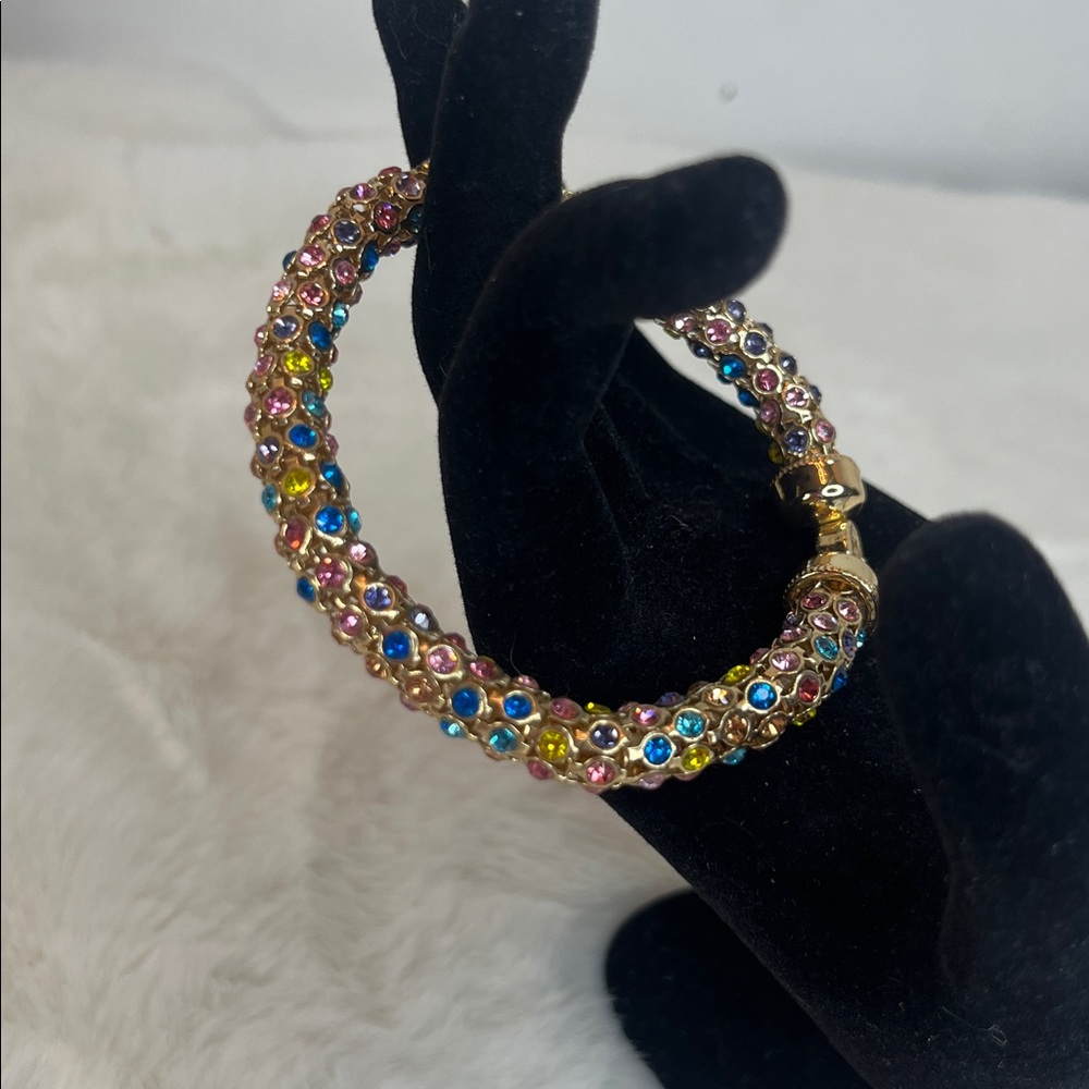 Vintage Monet Multicolor Crystal Bracelet